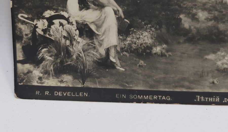 ARKASI OSMANLICA YAZILI OSMANLI DÖNEMİ KARTPOSTAL