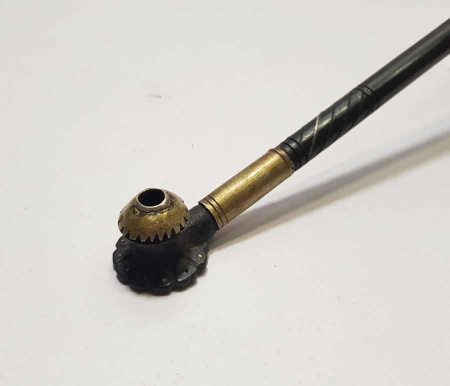 OSMANLI DÖNEMİ GÜMÜŞ SARMA İŞÇİLİKLİ BÜYÜK BOY NADİR SİGARA AĞIZLIĞI