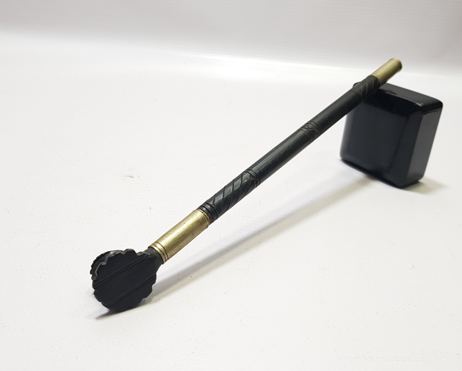 OSMANLI DÖNEMİ GÜMÜŞ SARMA İŞÇİLİKLİ BÜYÜK BOY NADİR SİGARA AĞIZLIĞI