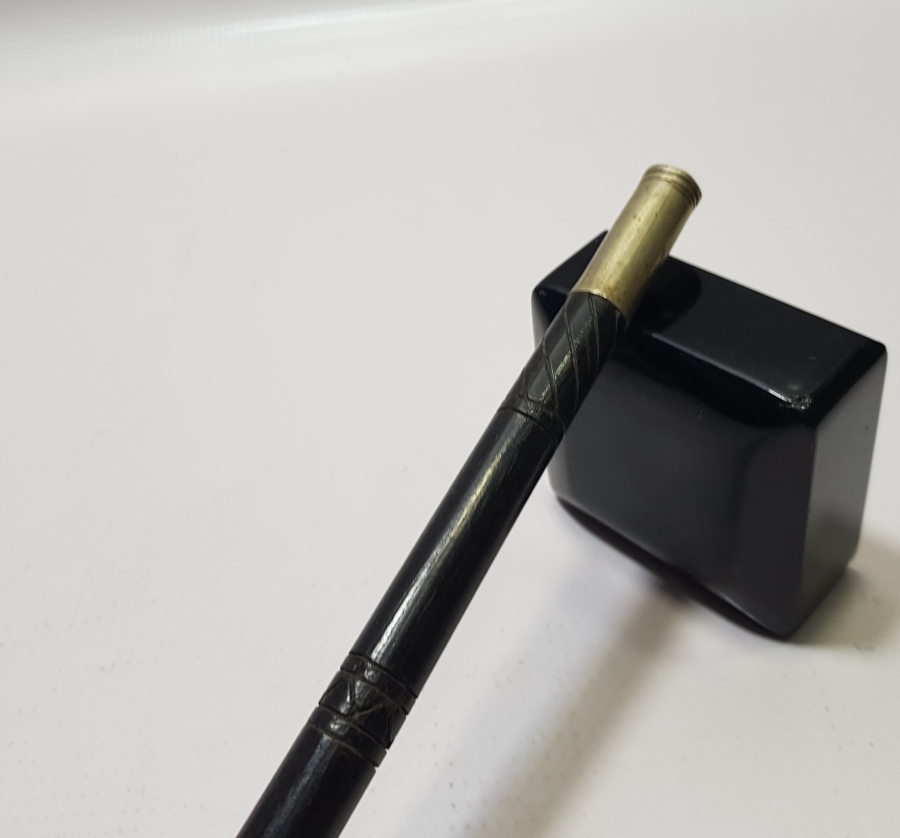 OSMANLI DÖNEMİ GÜMÜŞ SARMA İŞÇİLİKLİ BÜYÜK BOY NADİR SİGARA AĞIZLIĞI