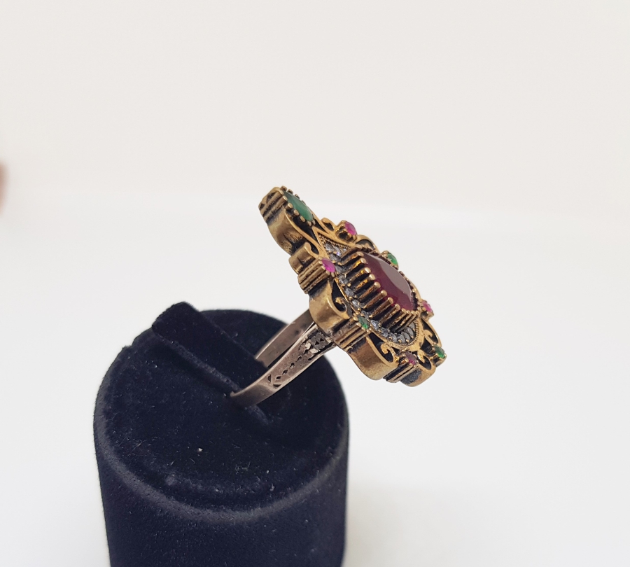 DAMLA FORMLU HÜRREM MODEL GÜMÜŞ YÜZÜK