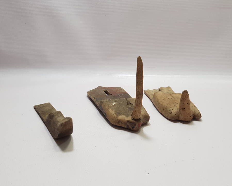 OSMANLI DÖNEMİ EL YAPIMI 3 ADET AHŞAP ELLİK