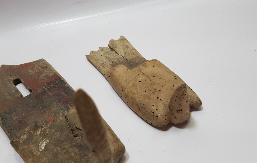 OSMANLI DÖNEMİ EL YAPIMI 3 ADET AHŞAP ELLİK