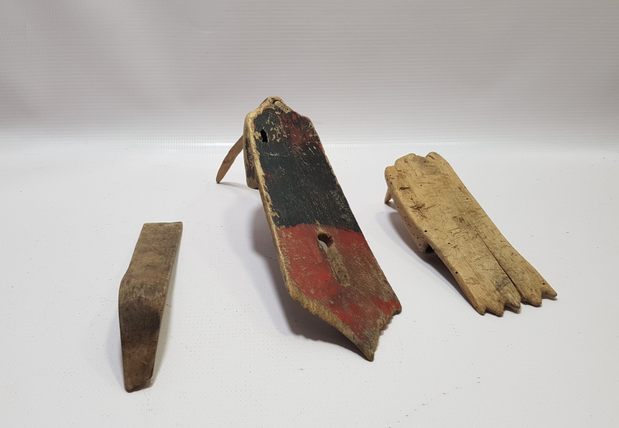 OSMANLI DÖNEMİ EL YAPIMI 3 ADET AHŞAP ELLİK