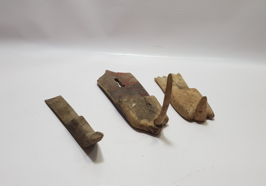 OSMANLI DÖNEMİ EL YAPIMI 3 ADET AHŞAP ELLİK
