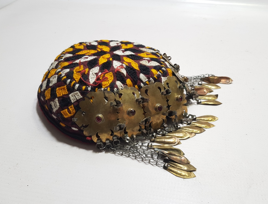 ANTİKA TÜRKMEN İŞİ GELİN FESİ