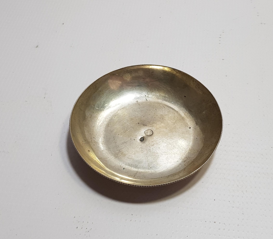 ABDÜLMECİD HAN DÖNEMİ TUĞRALI GÜMÜŞ NADİR KINA TASI