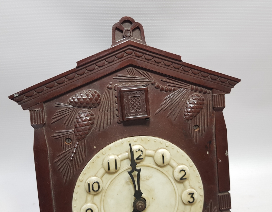 KARAORMAN MODELİ ANTİKA GUGUKLU TOPLU DUVAR SAATİ