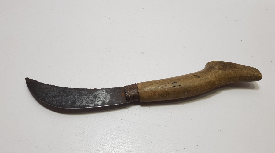 ÜZERİ OSMANLICA YAZILI BURSA İŞİ OSMANLI DÖNEMİ BAĞ BIÇAĞI