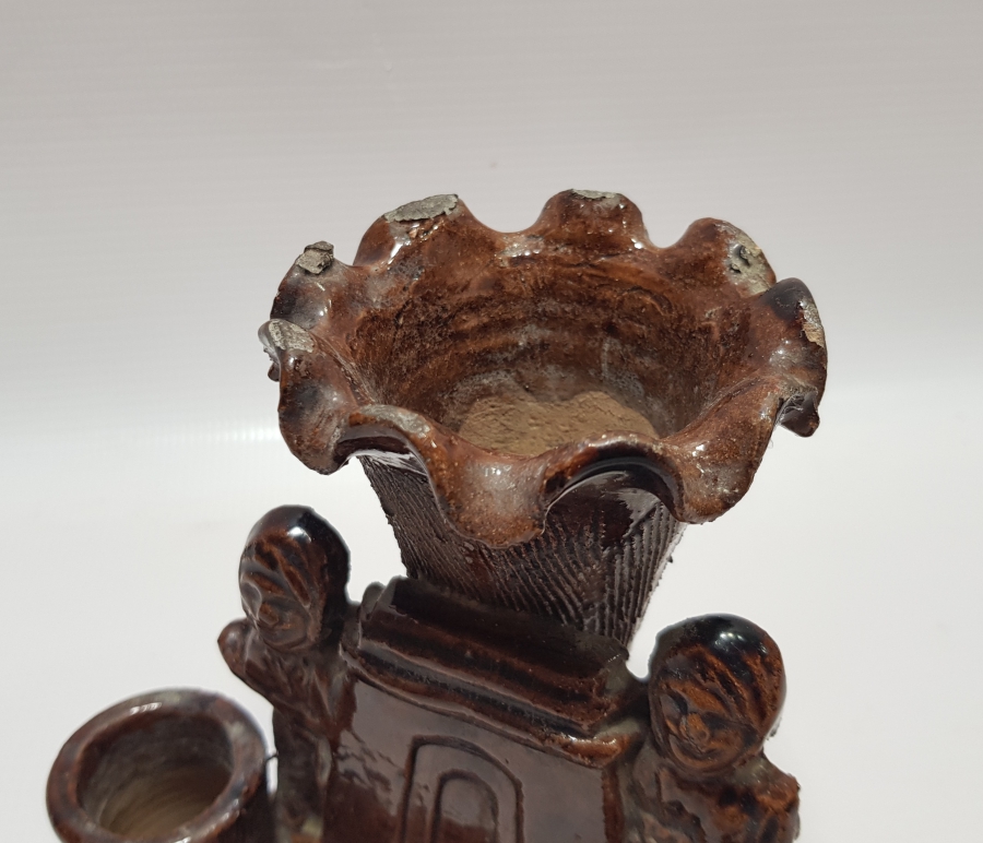 NADİR RENKTE ÇANAKKALE İŞİ TOPRAK MASA ÜSTÜ KALEMLİĞİ