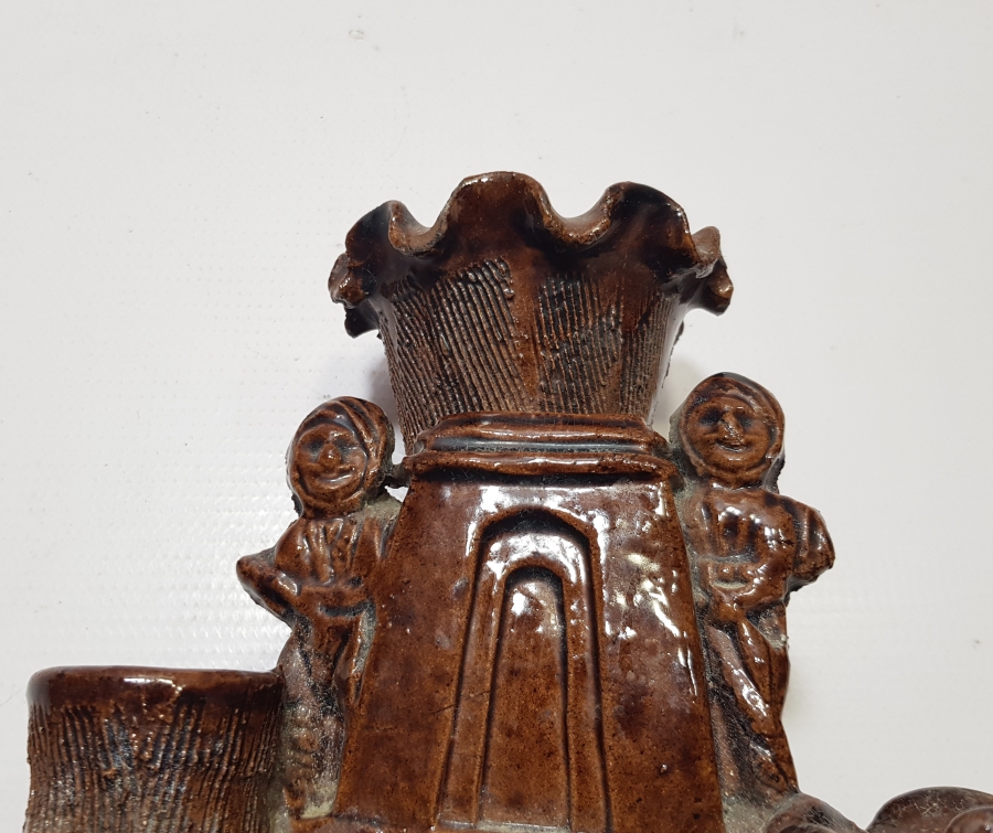 NADİR RENKTE ÇANAKKALE İŞİ TOPRAK MASA ÜSTÜ KALEMLİĞİ