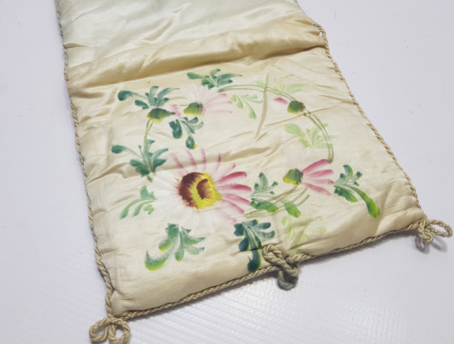 İPEK ÜZERİ EL BOYAMA İŞÇİLİKLİ OSMANLI DÖNEMİ KUR-AN'I KERİM KABI