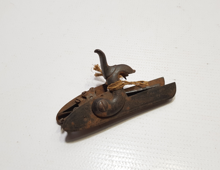 OSMANLI DÖNEMİ ÇİFT DOLMA TÜFEK ÇAKMAĞI