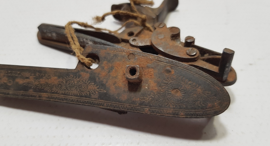 OSMANLI DÖNEMİ ÇİFT DOLMA TÜFEK ÇAKMAĞI