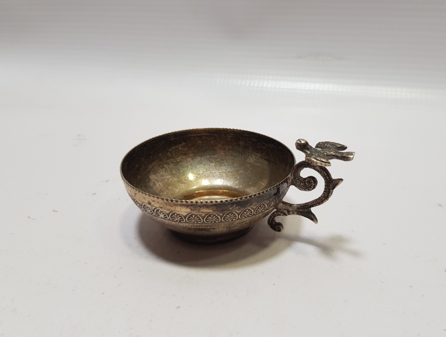 ANTİKA KUŞLU GÜMÜŞ ÇAMÇAK