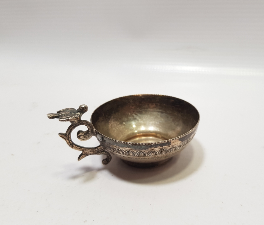 ANTİKA KUŞLU GÜMÜŞ ÇAMÇAK