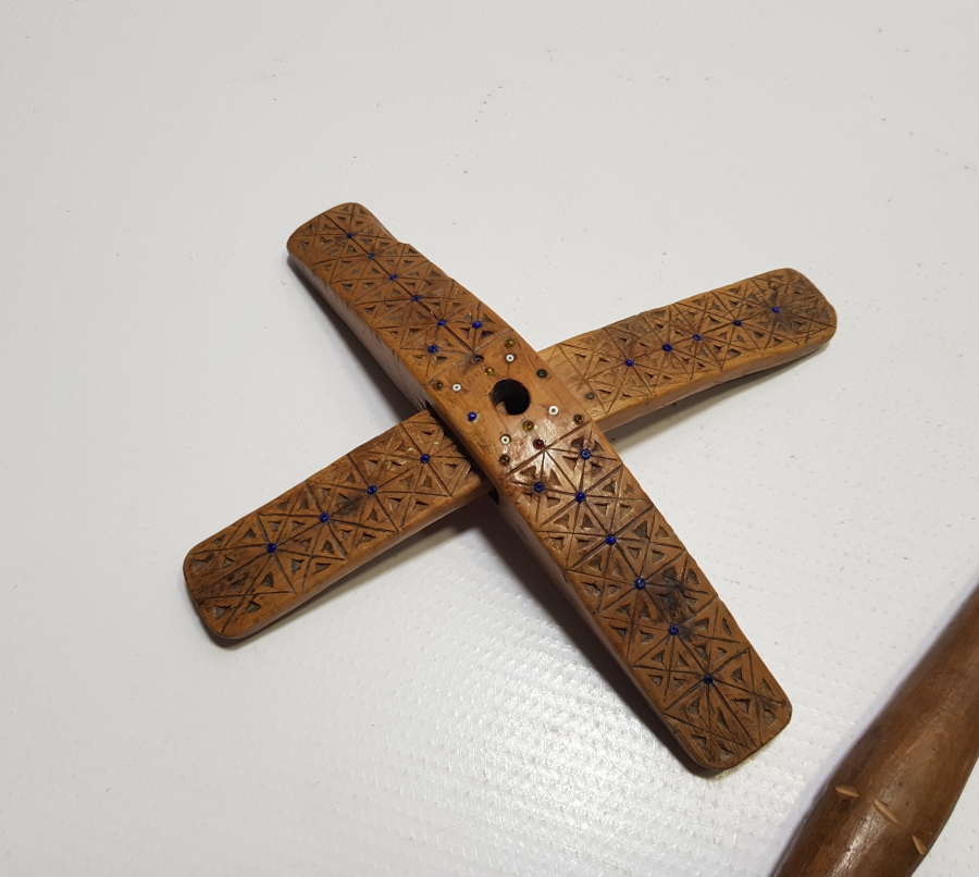 OSMANLI DÖNEMİ ÜZERİ İŞLEMELİ VE BONCUKLU KİRMAN VE TIĞ LOTU