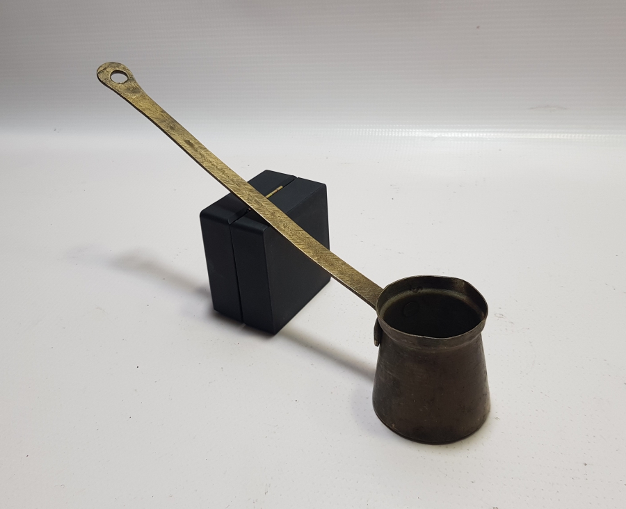 OSMANLI DÖNEMİ SÜLEYMANİYE DAMGALI SEYYAR KAHVECİ CEZVESİ