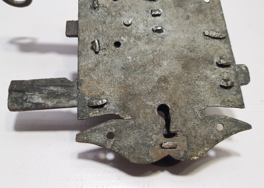 ÜZERİ OSMANLICA YAZILI ÇOK NADİR KÜTAHYA KAPI KİLİDİ