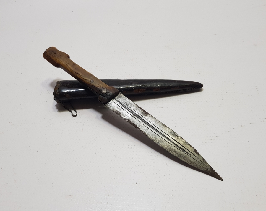 OSMANLI DÖNEMİ BOYNUZ SAPLI ÇERKES KAMASI