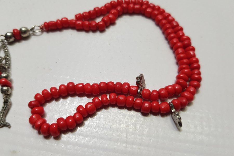 MERCAN TAŞINDAN MAMUL ANTİKA NAMAZ TESPİHİ