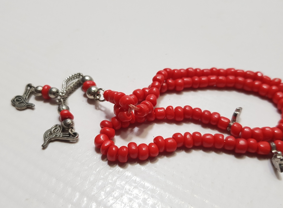 MERCAN TAŞINDAN MAMUL ANTİKA NAMAZ TESPİHİ