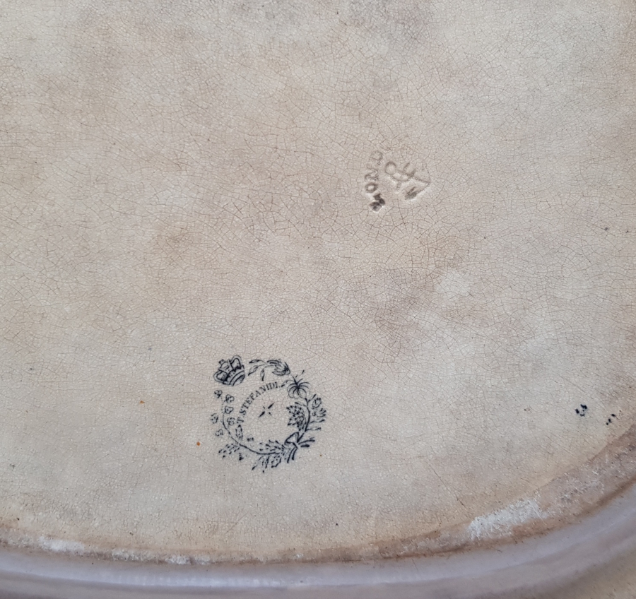 1840'LARDAN NORVEÇ KRALI OSCAR VE JOSEPHINE RESİMLİ PORSELEN TABAK