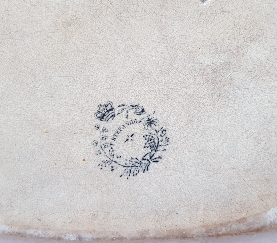 1840'LARDAN NORVEÇ KRALI OSCAR VE JOSEPHINE RESİMLİ PORSELEN TABAK