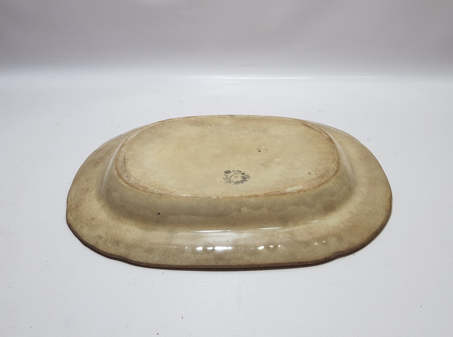 1840'LARDAN NORVEÇ KRALI OSCAR VE JOSEPHINE RESİMLİ PORSELEN TABAK