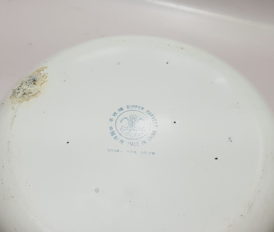 İKİ ADET ANTİKA BÜYÜK BOY EMAYE KASE