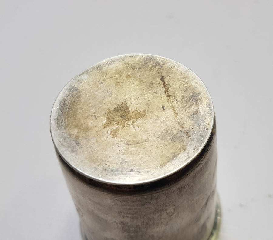 SULTAN VAHDETTİN DÖNEMİ ÇOK NADİR HİLAL VE SAH DAMGALI GÜMÜŞ SU BARDAĞI