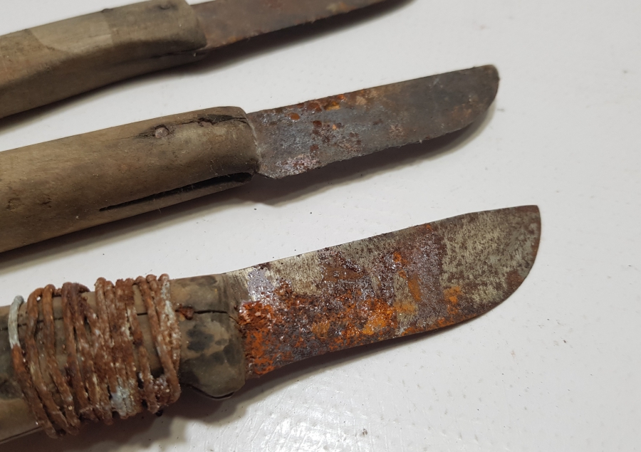 OSMANLI DÖNEMİ 3 ADET AFYON BIÇAĞI