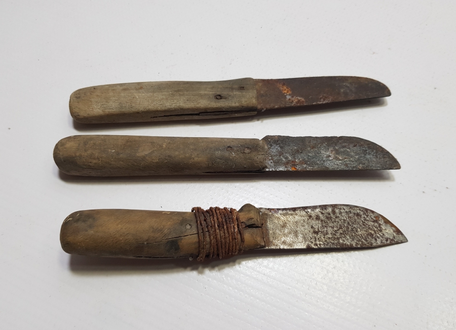 OSMANLI DÖNEMİ 3 ADET AFYON BIÇAĞI