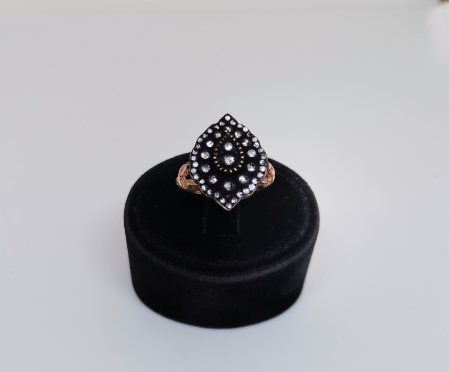 DAMLALI GİRİT MODELİ ELMAS YÜZÜK