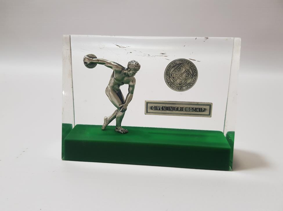 AMERİKA DİSK ATMA ŞAMPİONLUĞU MADALYA PLAKET