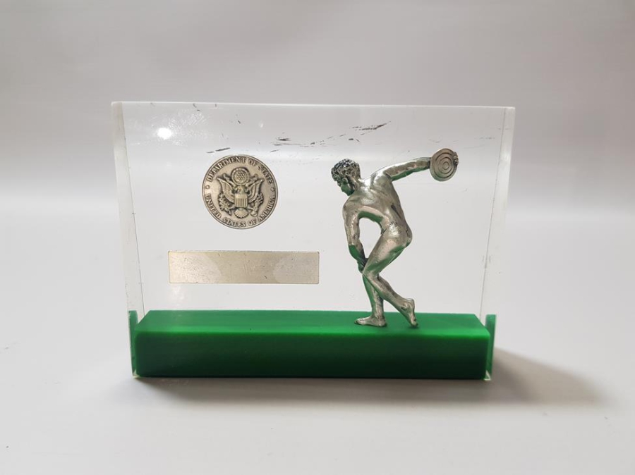 AMERİKA DİSK ATMA ŞAMPİONLUĞU MADALYA PLAKET