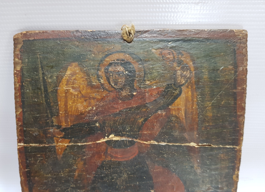 OSMANLI DÖNEMİ EL BOYAMA YAĞLI BOYA İKONA