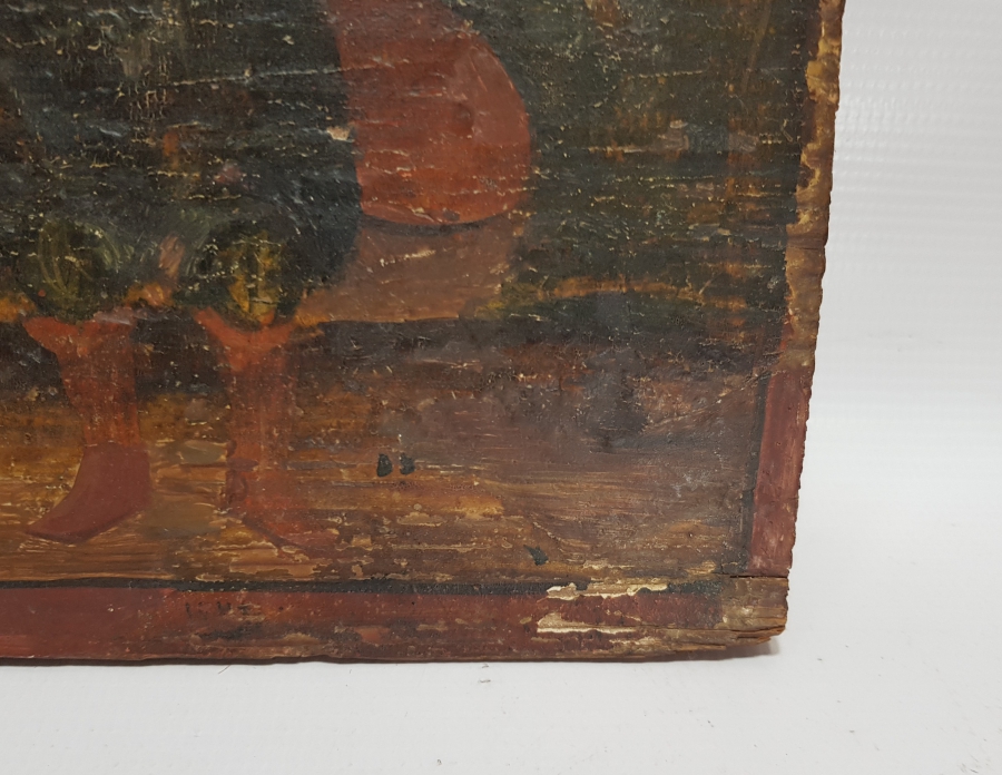 OSMANLI DÖNEMİ EL BOYAMA YAĞLI BOYA İKONA