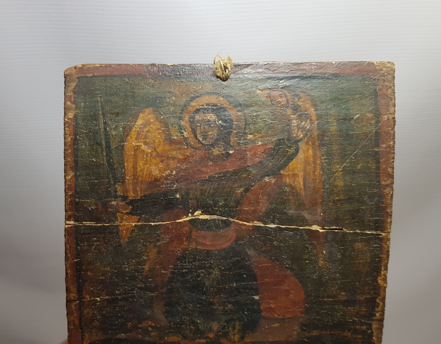 OSMANLI DÖNEMİ EL BOYAMA YAĞLI BOYA İKONA