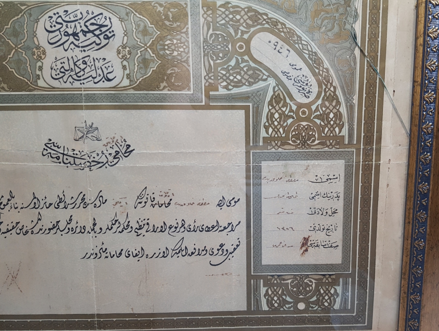 OSMANLICA AVUKATLIK DİPLOMASI