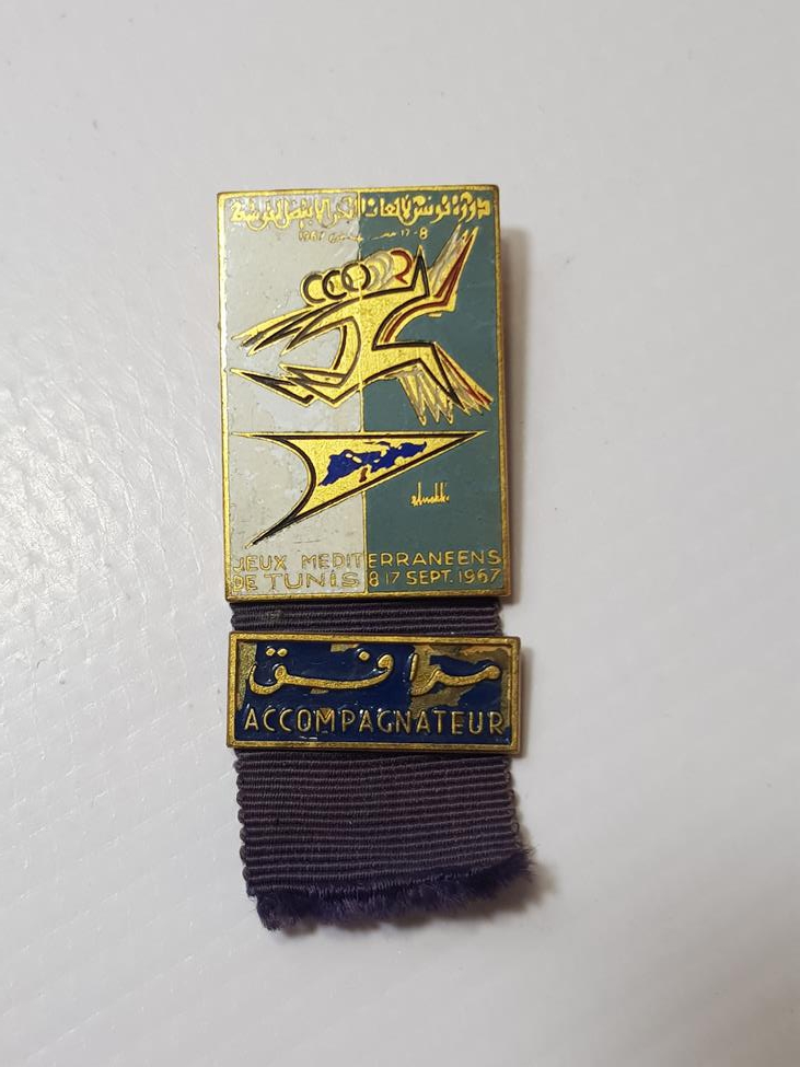 1967 TUNUS AKDENİZ OYUNLARI ÇOK NADİR MADALYA ROZET