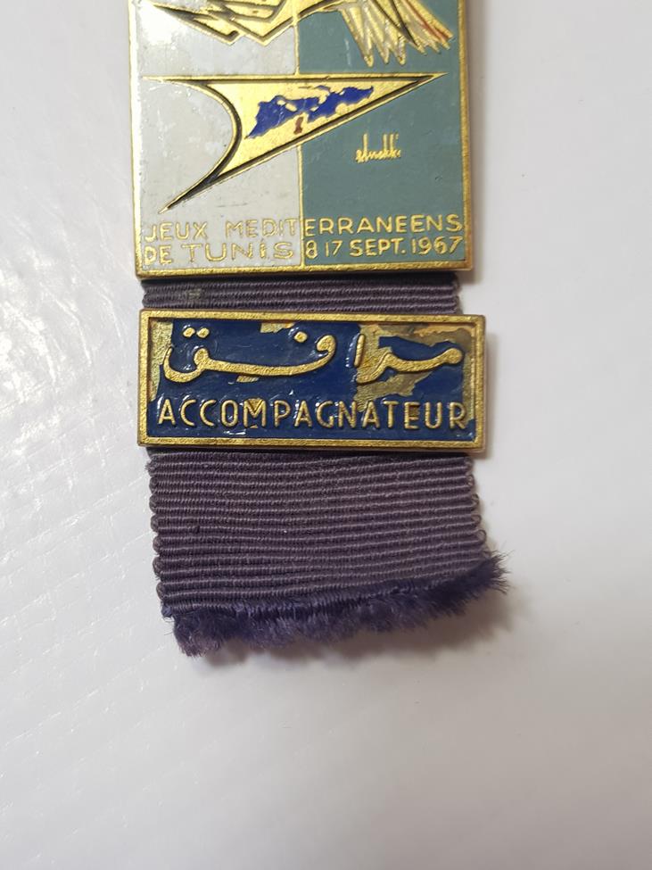 1967 TUNUS AKDENİZ OYUNLARI ÇOK NADİR MADALYA ROZET