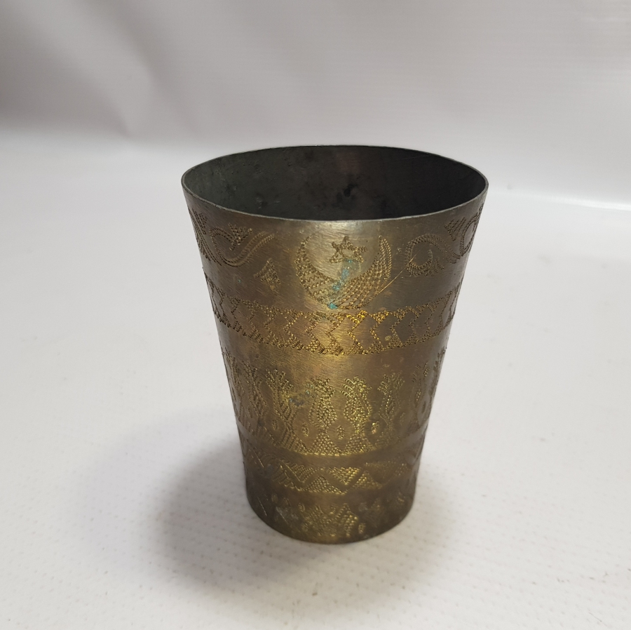 OSMANLI DÖNEMİ AY YILDIZLI SÜLEYMANİYE İŞİ BARDAK