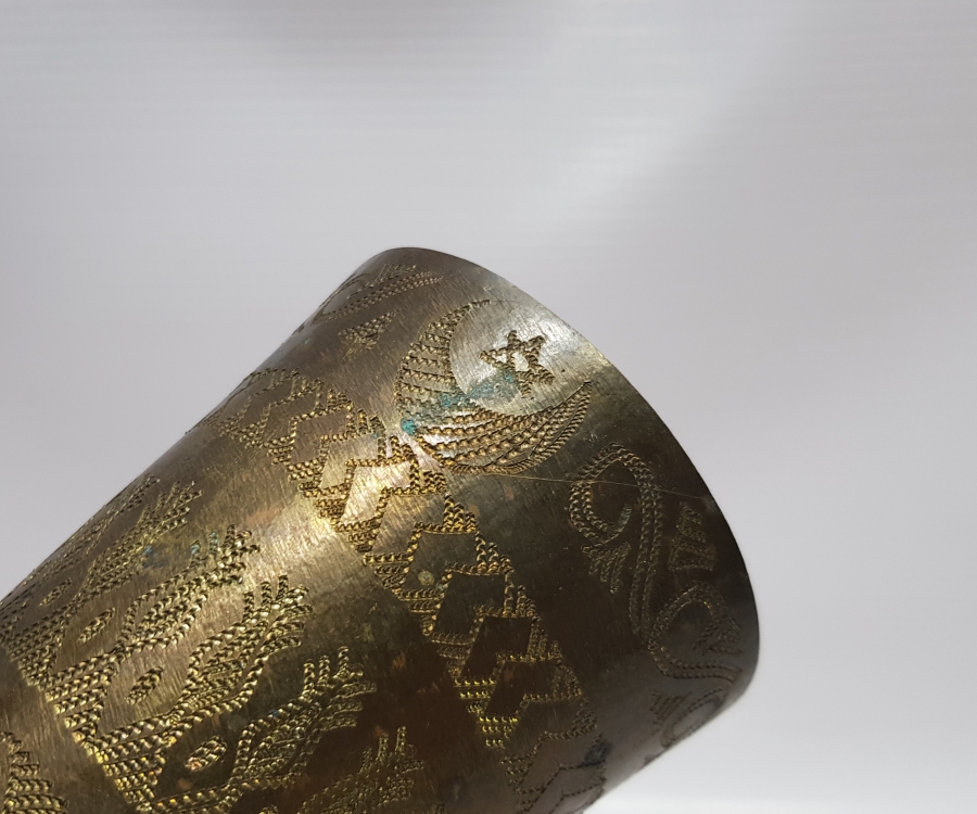 OSMANLI DÖNEMİ AY YILDIZLI SÜLEYMANİYE İŞİ BARDAK