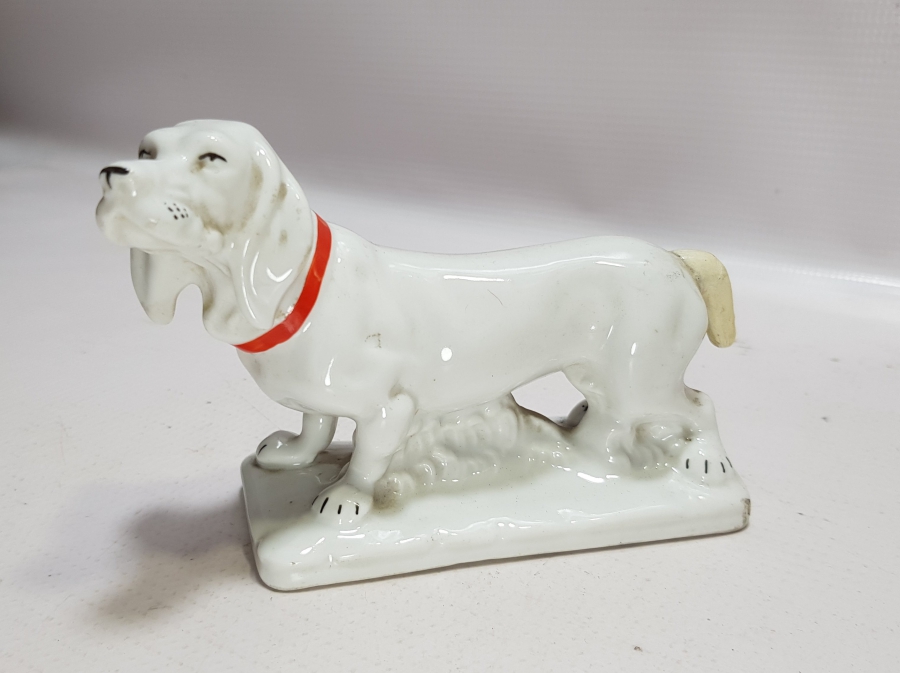 ANTİKA PORSELEN KÖPEK BİBLOSU