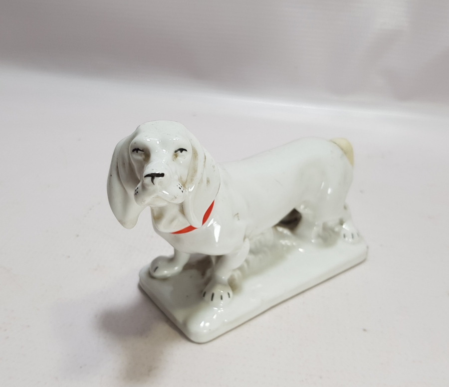 ANTİKA PORSELEN KÖPEK BİBLOSU