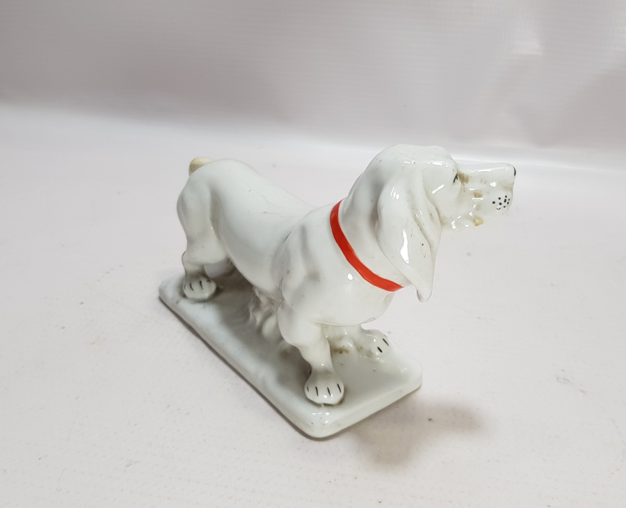 ANTİKA PORSELEN KÖPEK BİBLOSU