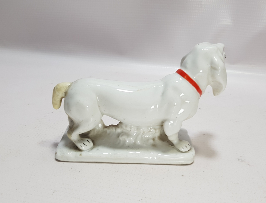 ANTİKA PORSELEN KÖPEK BİBLOSU