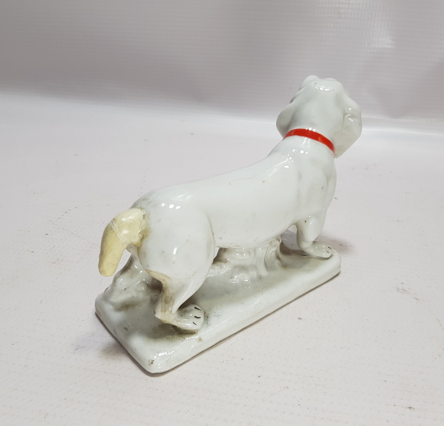 ANTİKA PORSELEN KÖPEK BİBLOSU