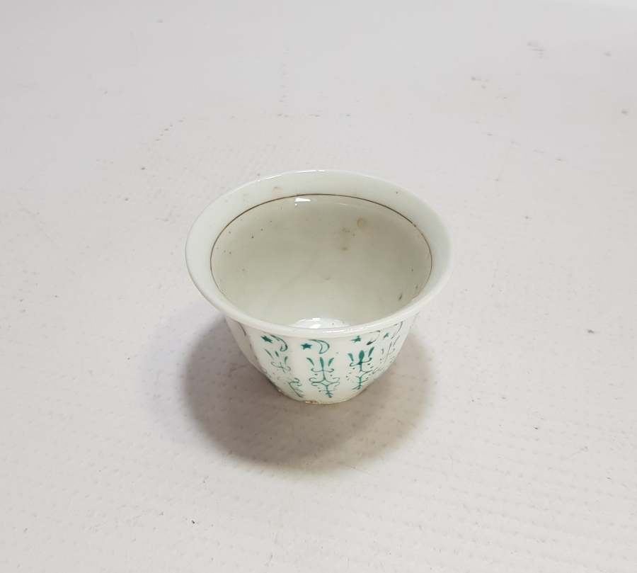 OSMANLI DÖNEMİ AY YILDIZLI KAHVE FİNCANI